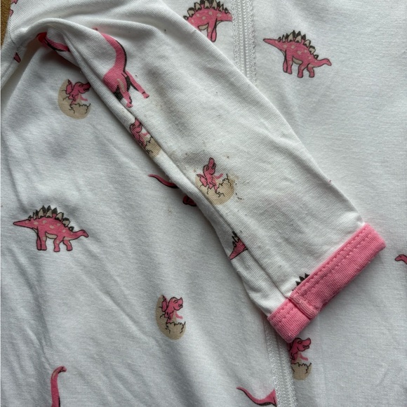 Kyte Rose Jurassic Zip Romper 6-12 - Picture 2 of 2